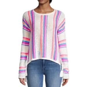 Lilly Pulitzer Sz XXL Rozalia Sweater Striped Vacation Cruise Cover-Up Preppy